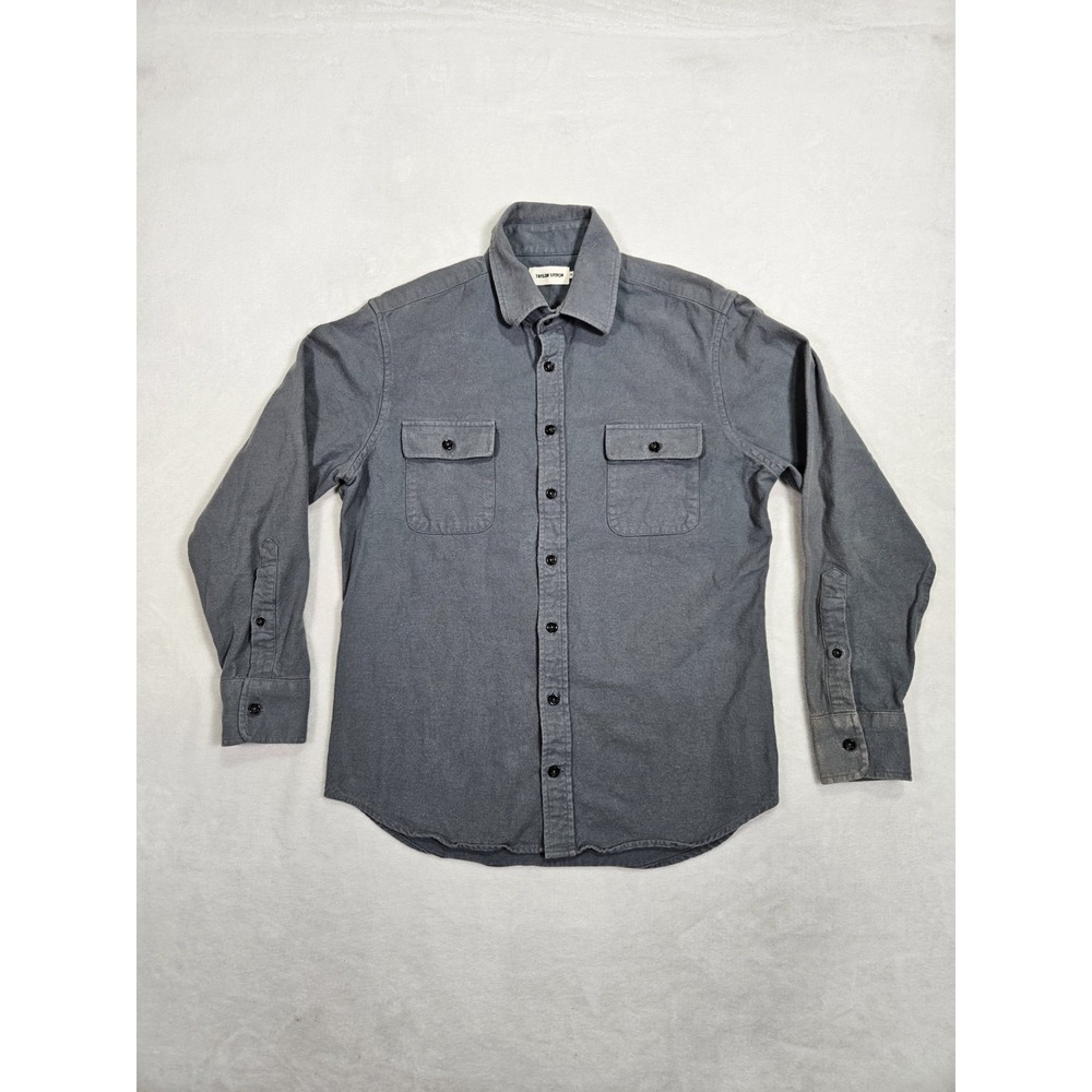 Taylor Stitch Yosemite Shirt Slate Size 38 (M) Flannel‎ Outdoors Chest Pockets